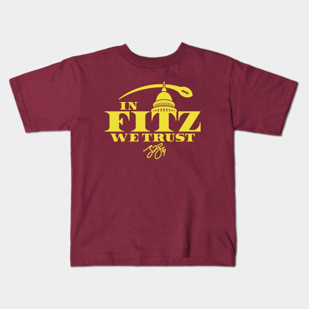 In Fitz We Trust Kids T-Shirt by Carl Cordes